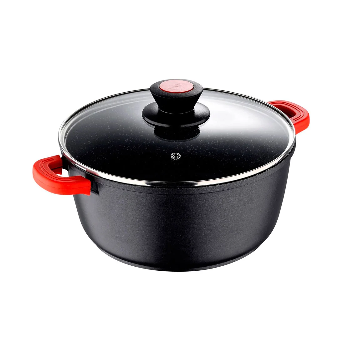 CACEROLA ALUMINIO FUNDIDO IND BG-30115-BK BERGNER 24X10.5 CM