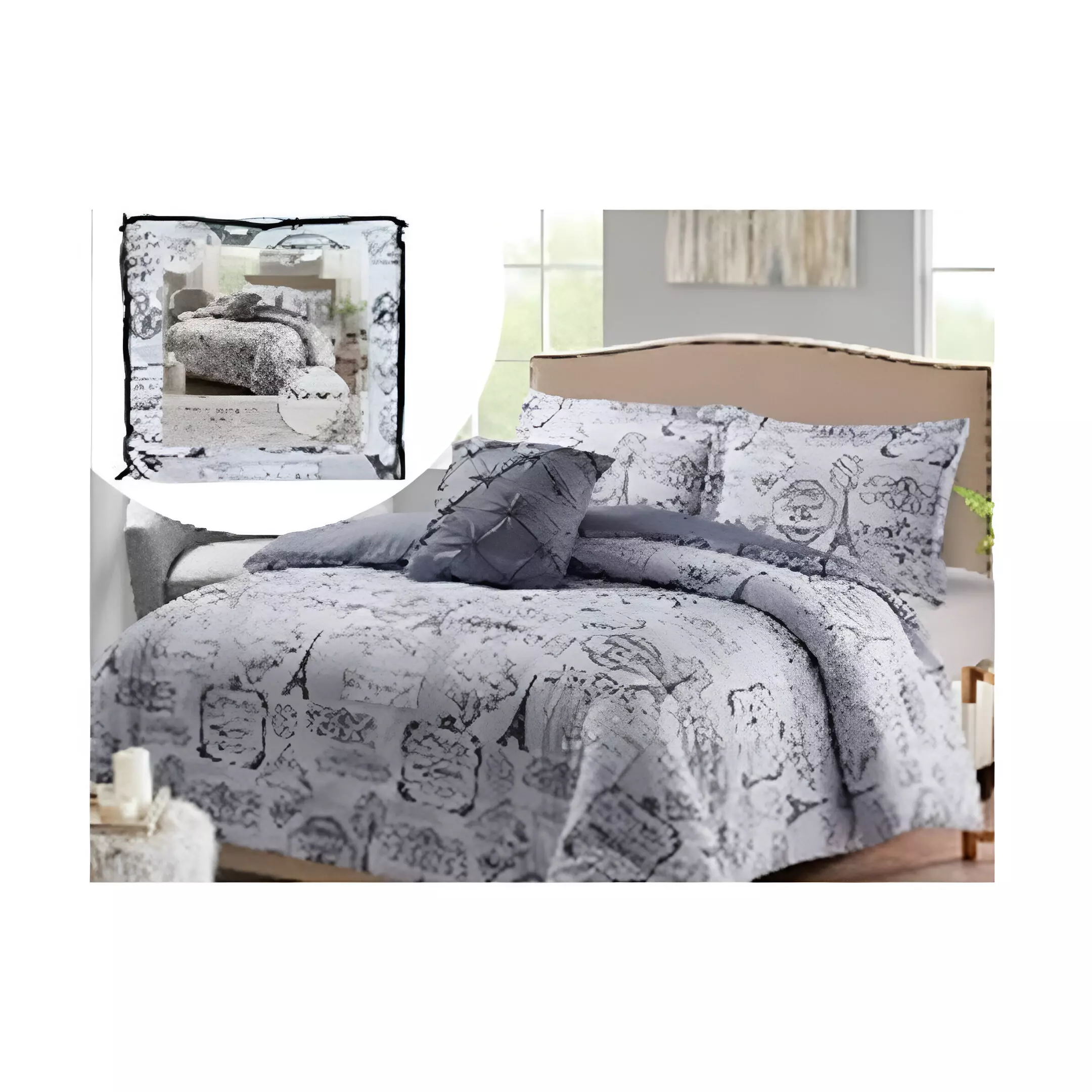 COMFORTER KING 4PZAS BCSK41464BU 724-5998337 ASSORTED