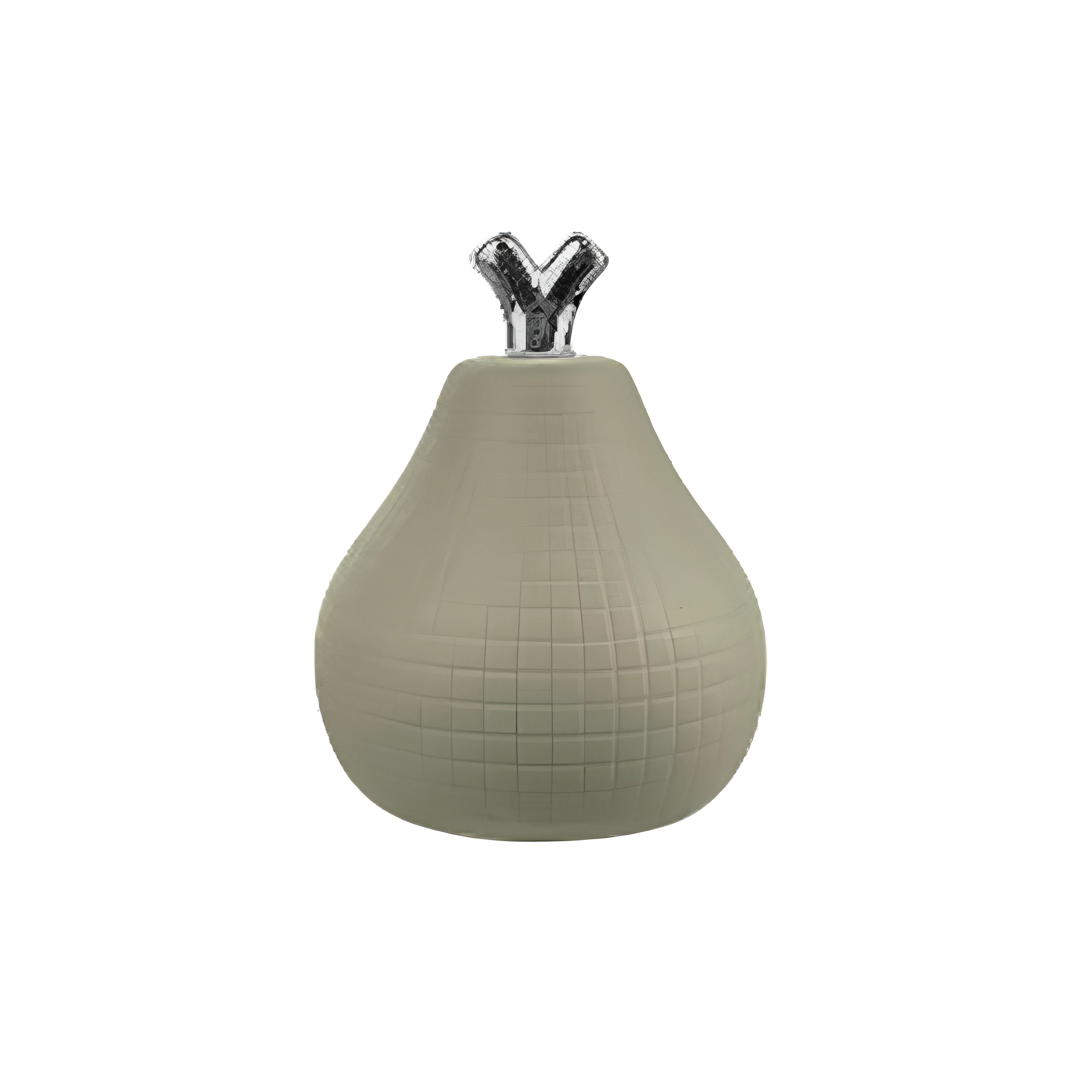 ADORNO PERA 14X17CM 704-2403581 CREMA/PLATEADO