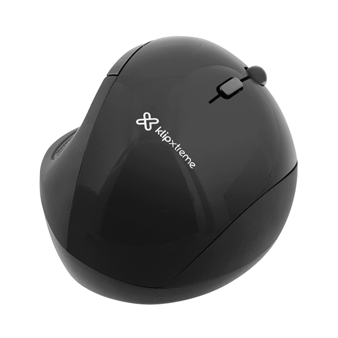 MOUSE KLIPX KMW-500BK INALAMBRICO Y ERGONOMICO  2.4 GHz NEGRO