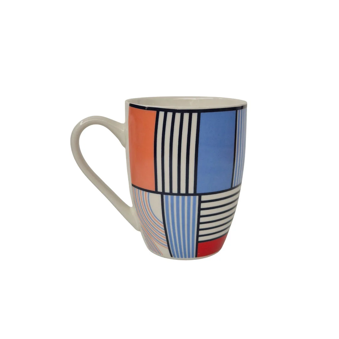 TAZA 12OZ 727-1434989 BLANCO/ROJO/NEGRO/CELESTE