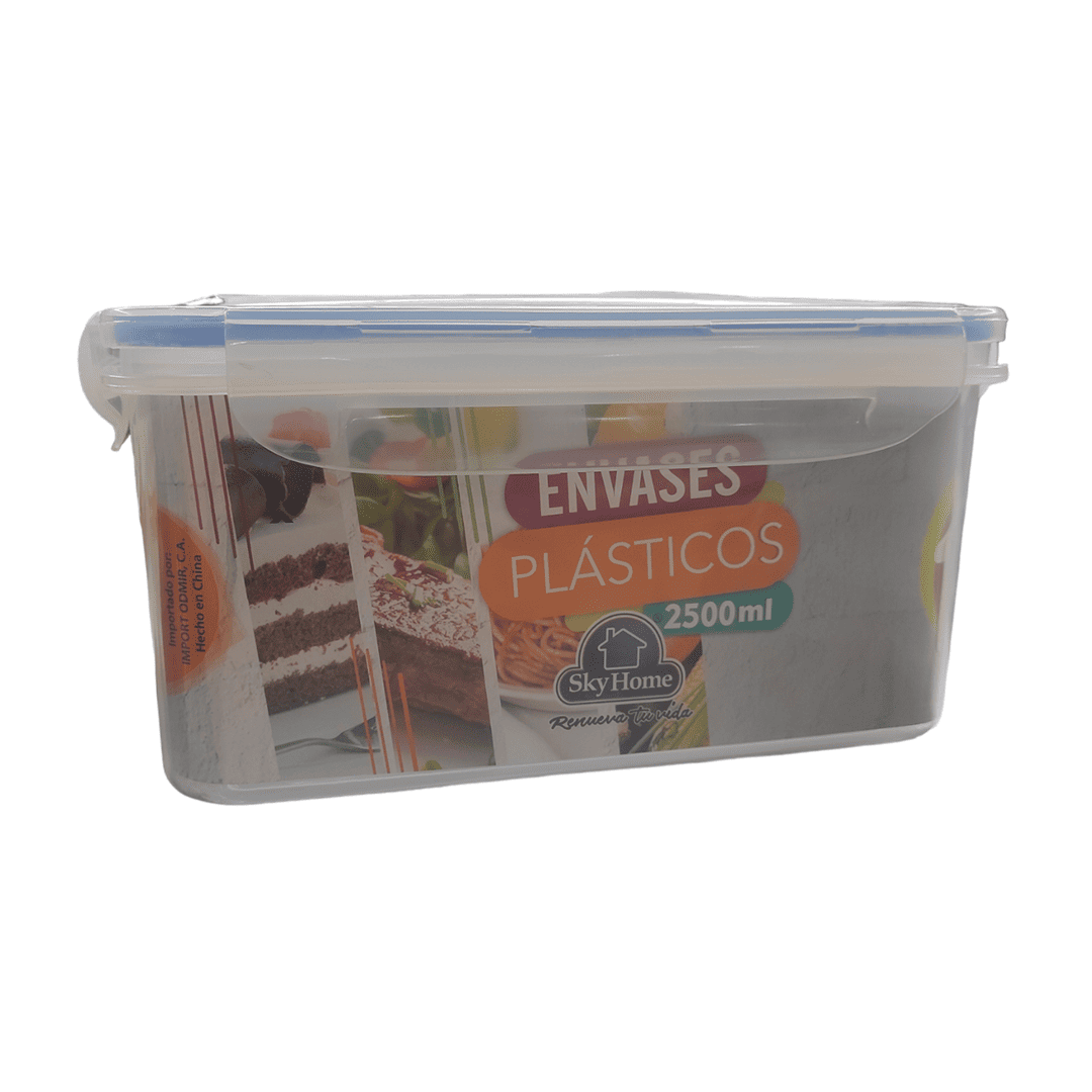 ENVASE PLASTICO SKY HOME RECTANGULAR 2500 MLML-11 / LK-2017