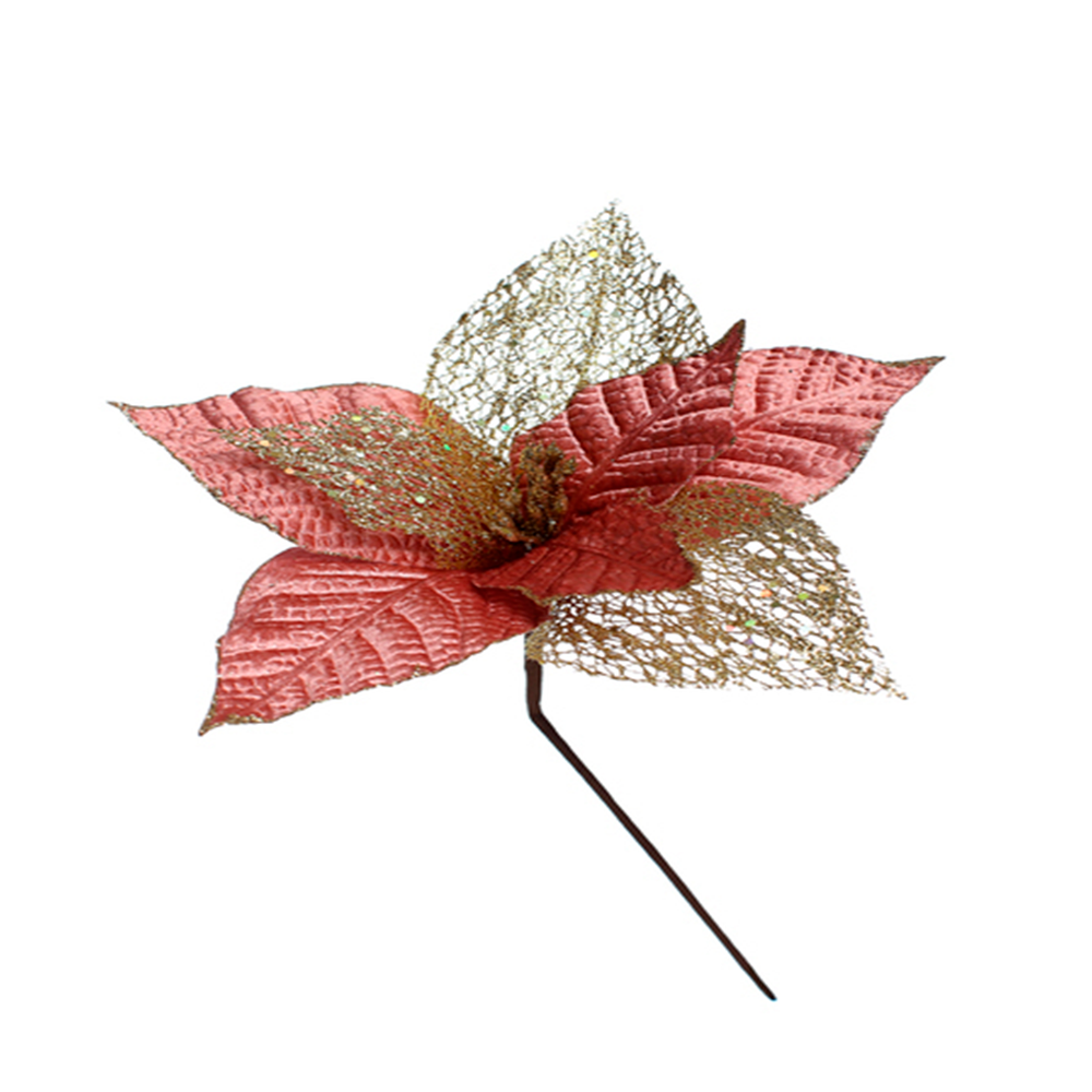 ADORNO POINSETIA 8P 30CM  (831-MX044-1831TB) MULTICOLOR