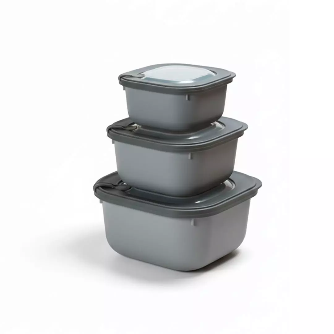 ENVASE P/ ALIMENTOS 3PZAS 723-00695A CREMA,GRIS,AZUL,VERDE