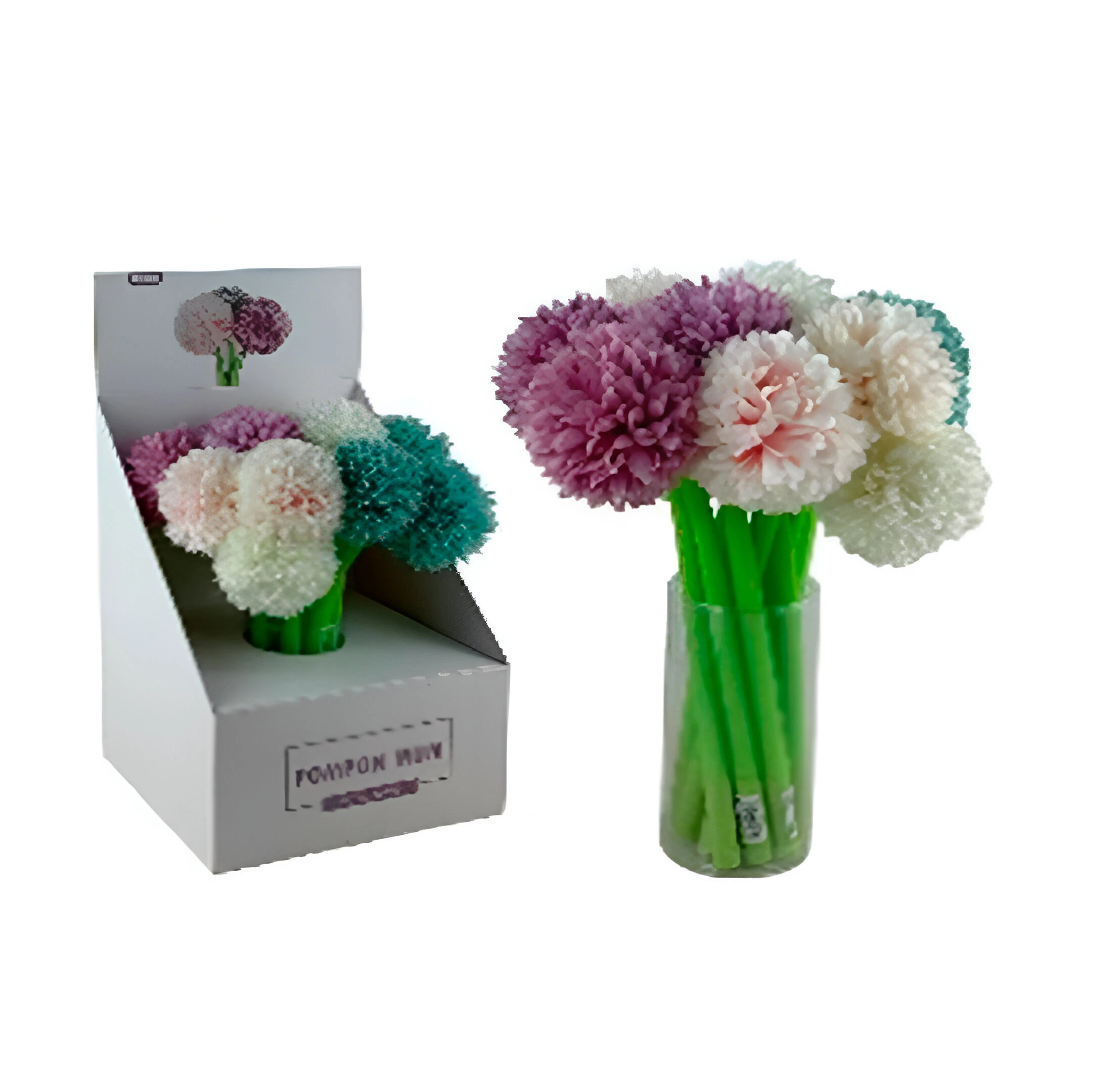 BOLIGRAFO 24 CM 650-1429943 AQUA,BLANCO,ROSADO,MORADO