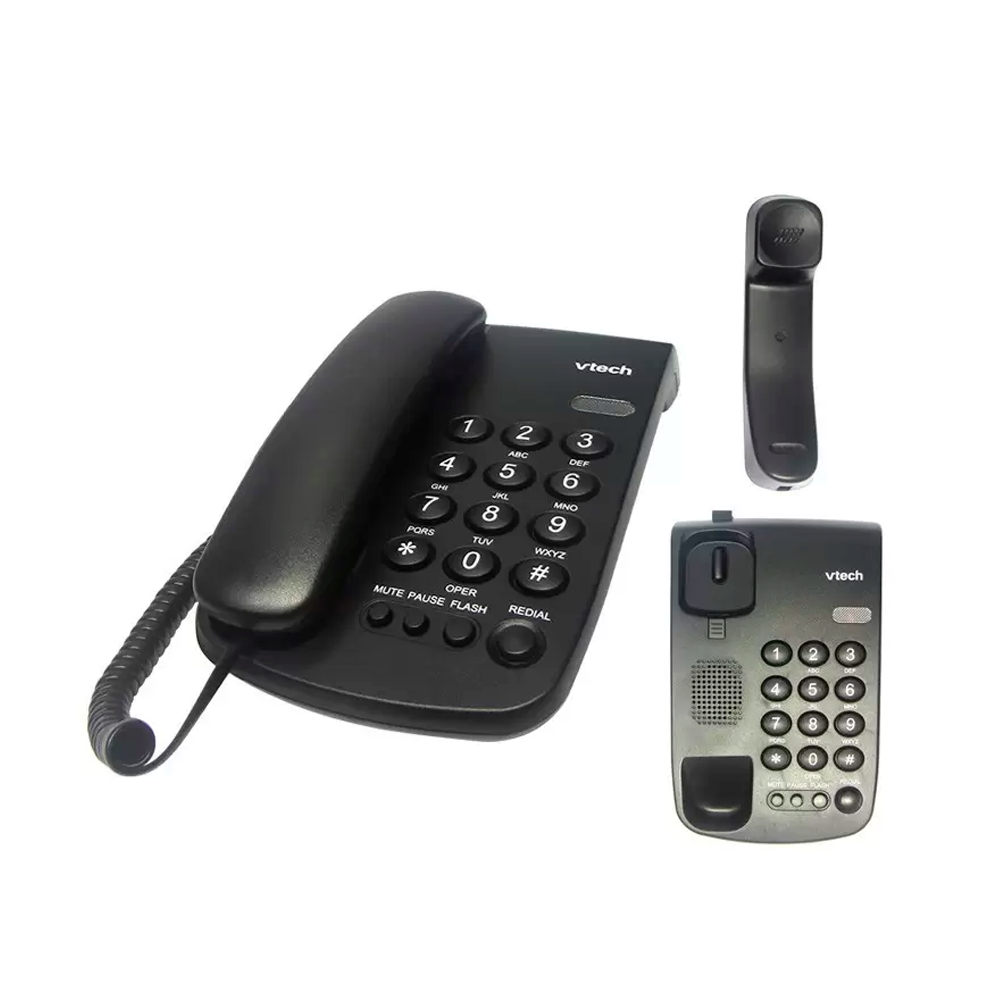TELEFONO ALAMBRICO MESA/PARED VTECH VTC100 NEGRO
