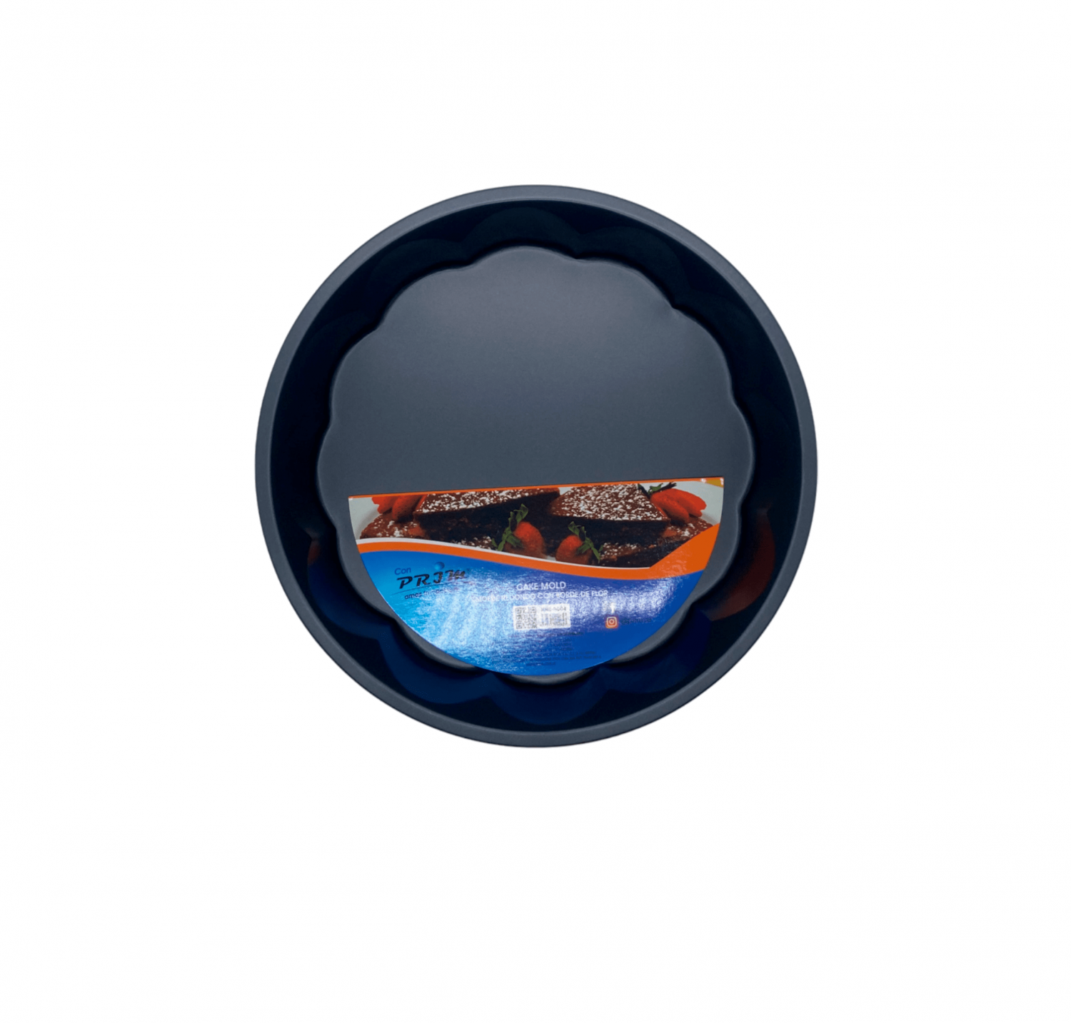 MOLDE PRIM HHR-0004 REDONDO PARA TORTA CON BORDE DE FLOR